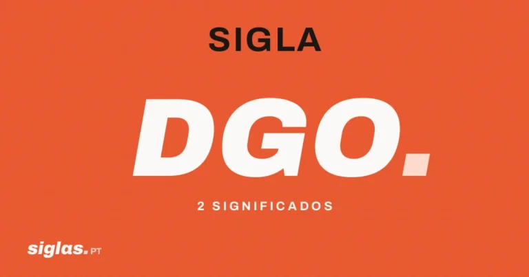 DGO: o que significa esta sigla?