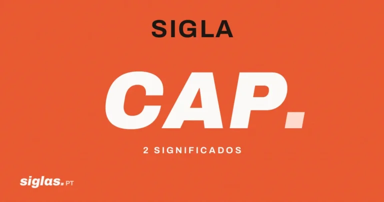 CAP: o que significa esta sigla?