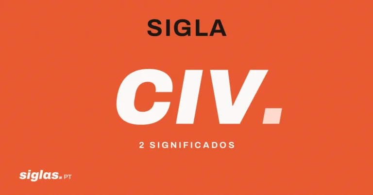 CIV: o que significa esta sigla?