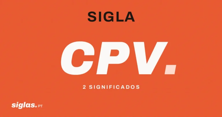 CPV: o que significa esta sigla?