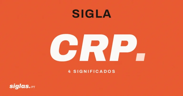 CRP: o que significa esta sigla?