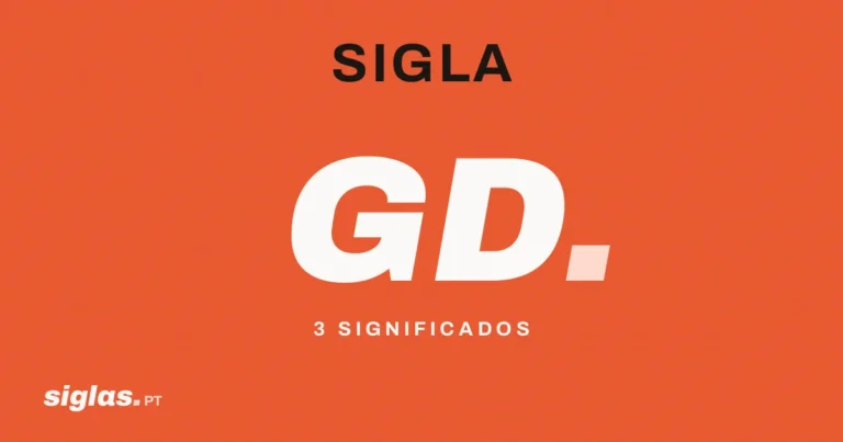 GD – Geometria Descritiva, gadolínio, Grupo Desportivo