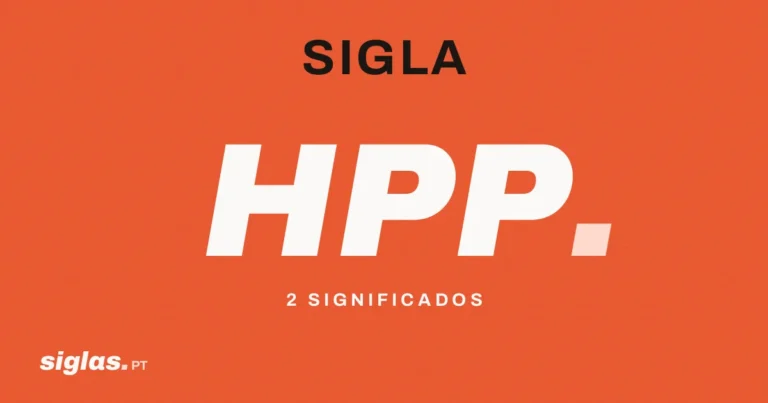 HPP: o que significa esta sigla?