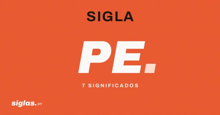 PE: o que significa esta sigla?