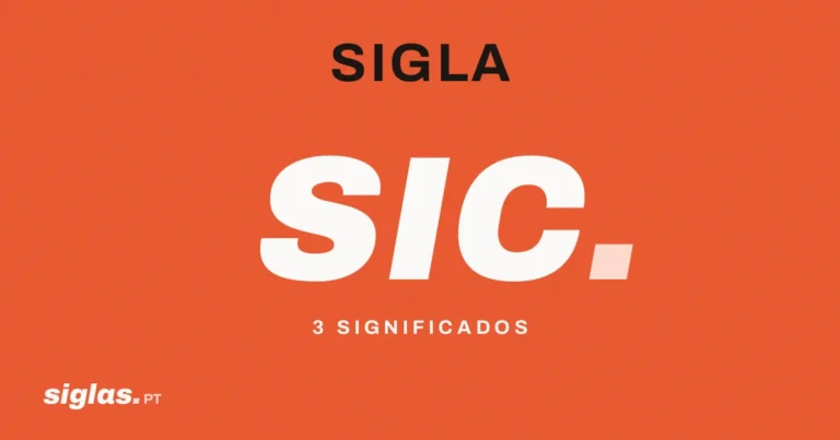 SIC: o que significa esta sigla?