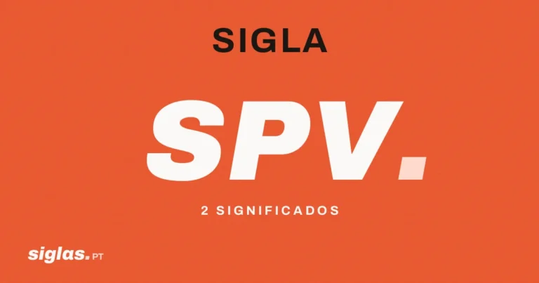 SPV: o que significa esta sigla?