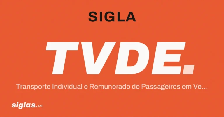 TVDE – Transporte Individual e Remunerado de Passageiros em Veículos